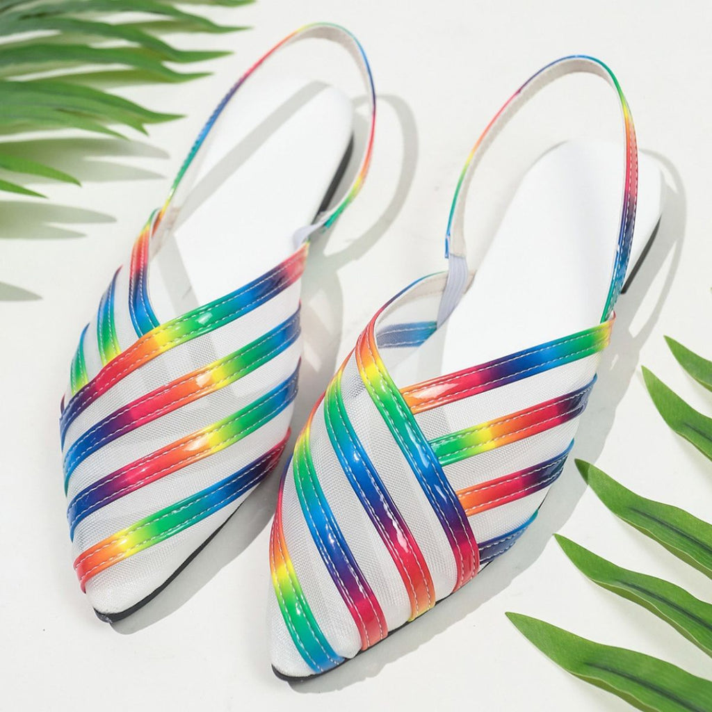 Point Toe Slingback Sandals