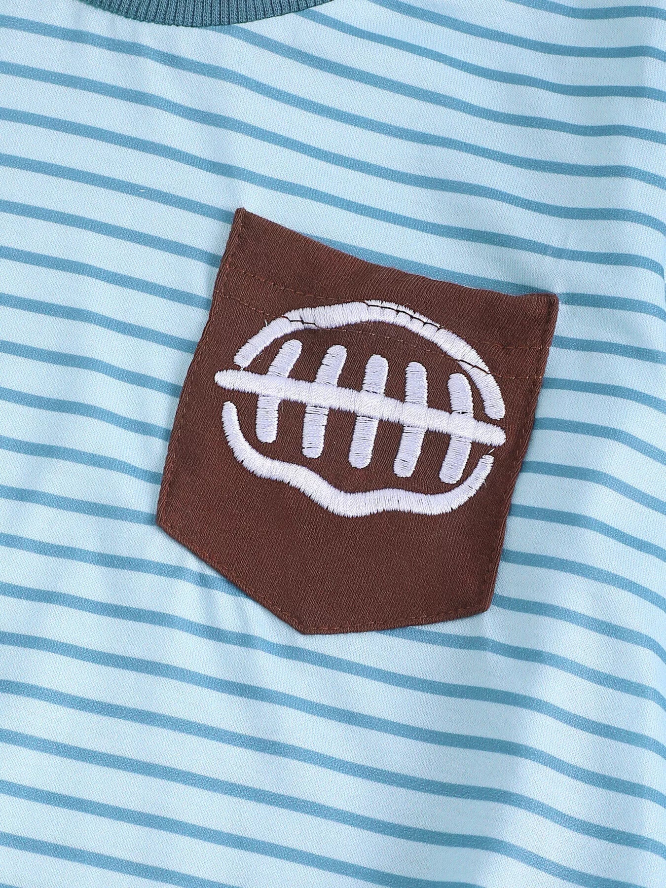Children's Striped Long-Sleeve One-Piece