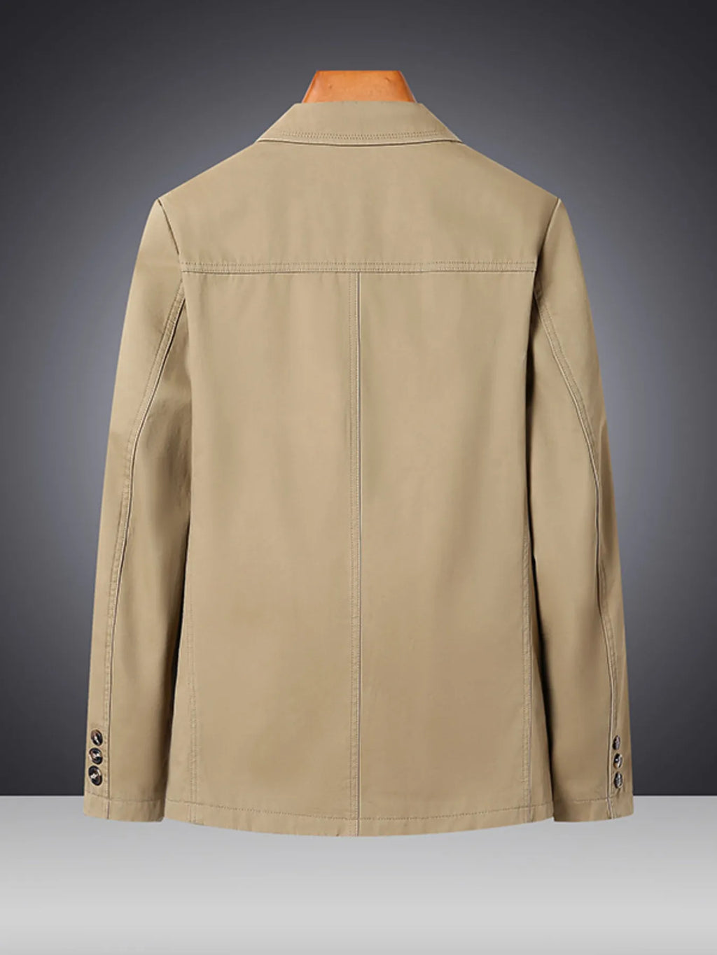 Men's Plus Size Lapel Collar Long Sleeve Blazer