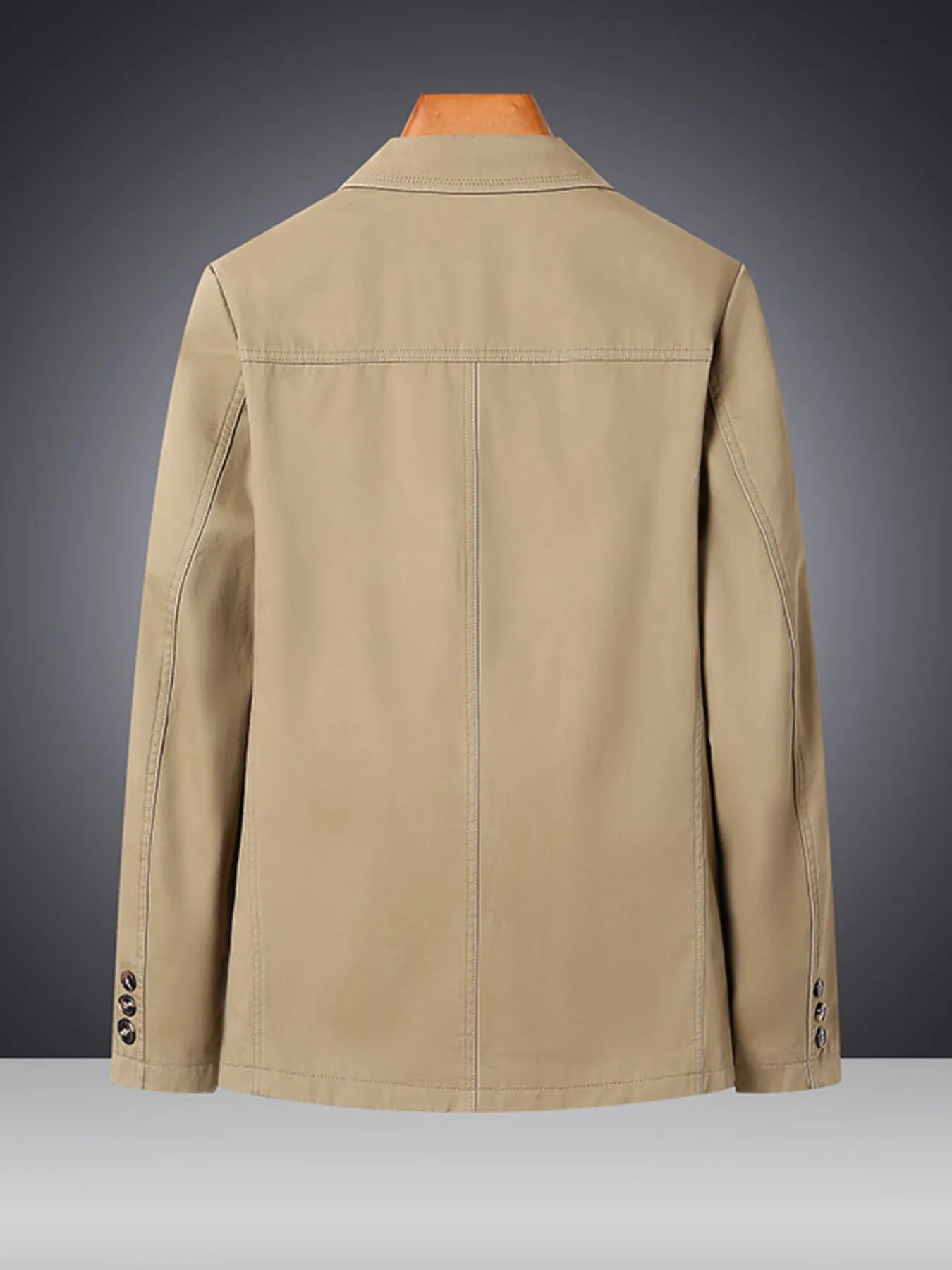 Men's Plus Size Lapel Collar Long Sleeve Blazer