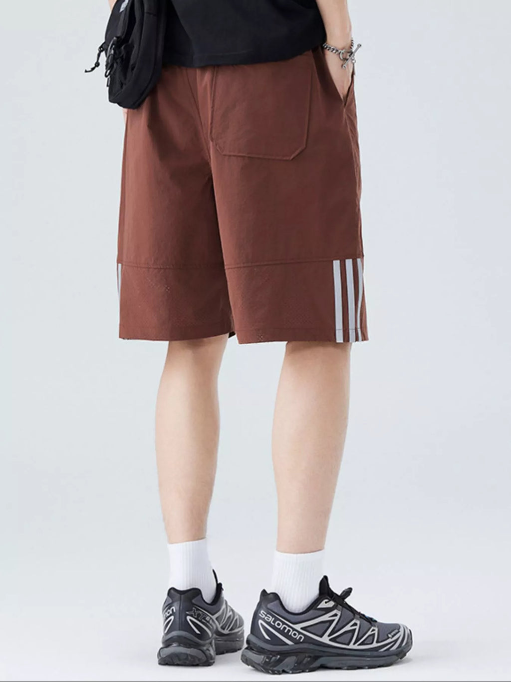 Men's Plus Size Casual Striped Shorts