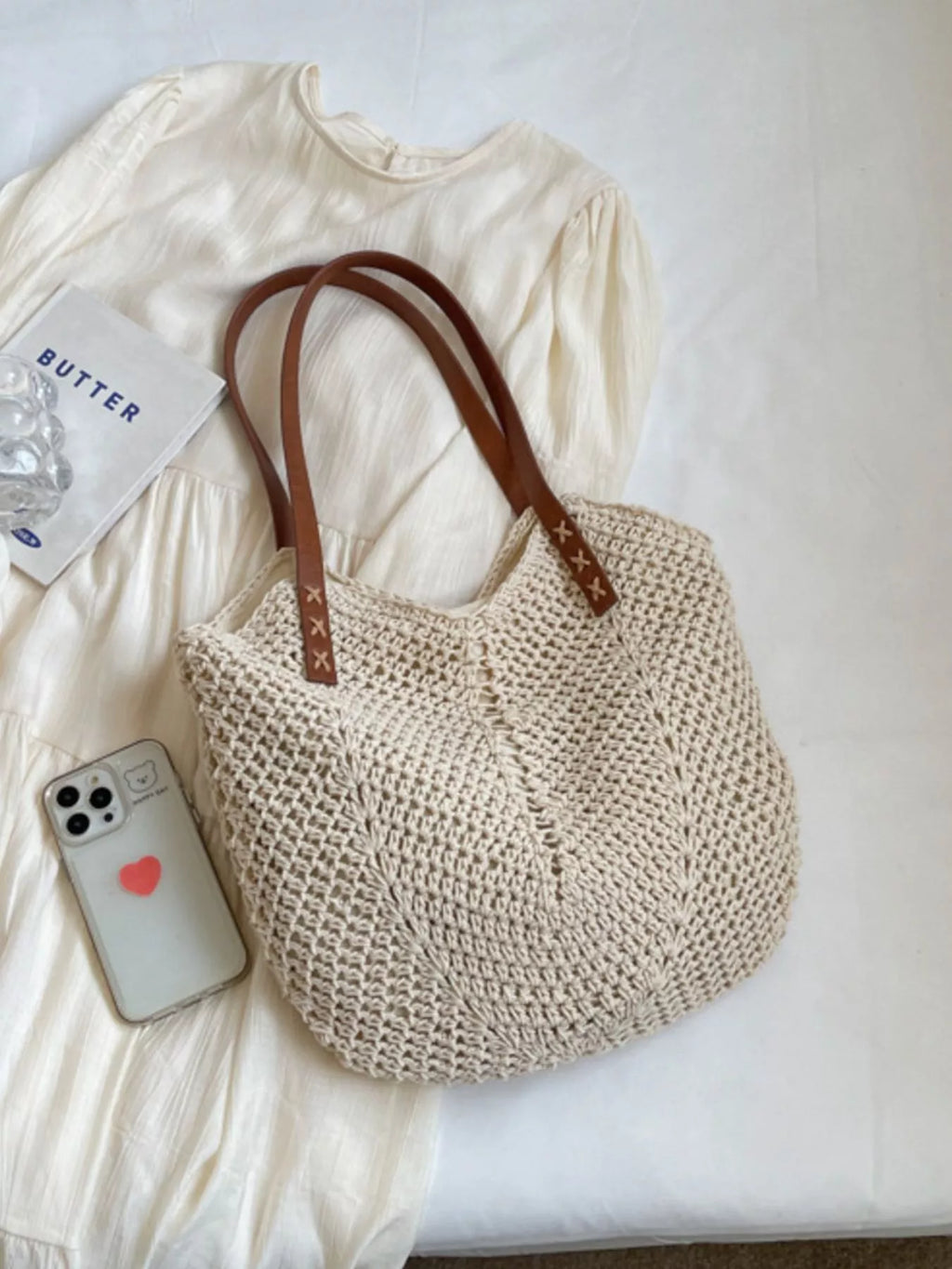 Crochet Knit Shoulder Bag
