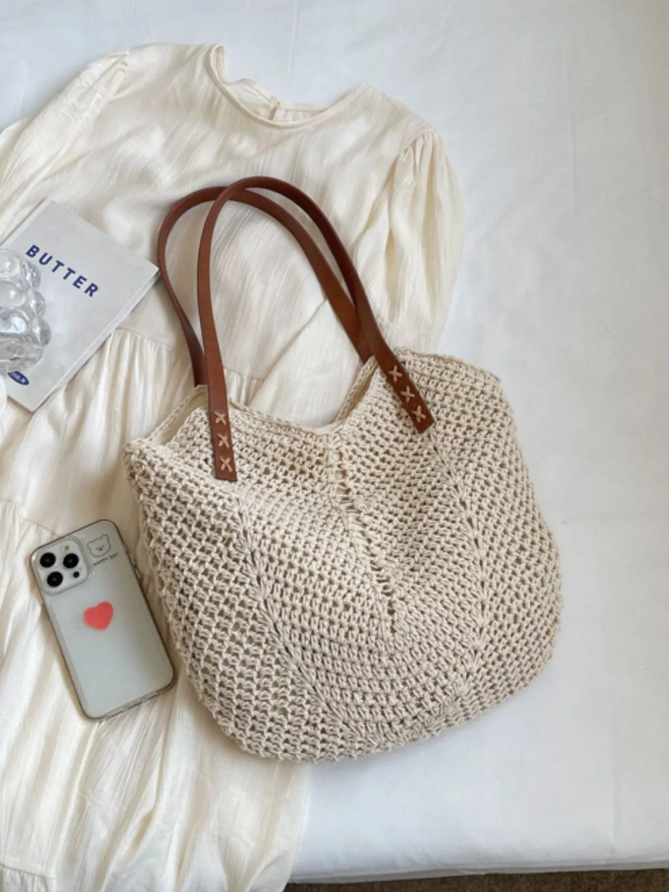 Crochet Knit Shoulder Bag