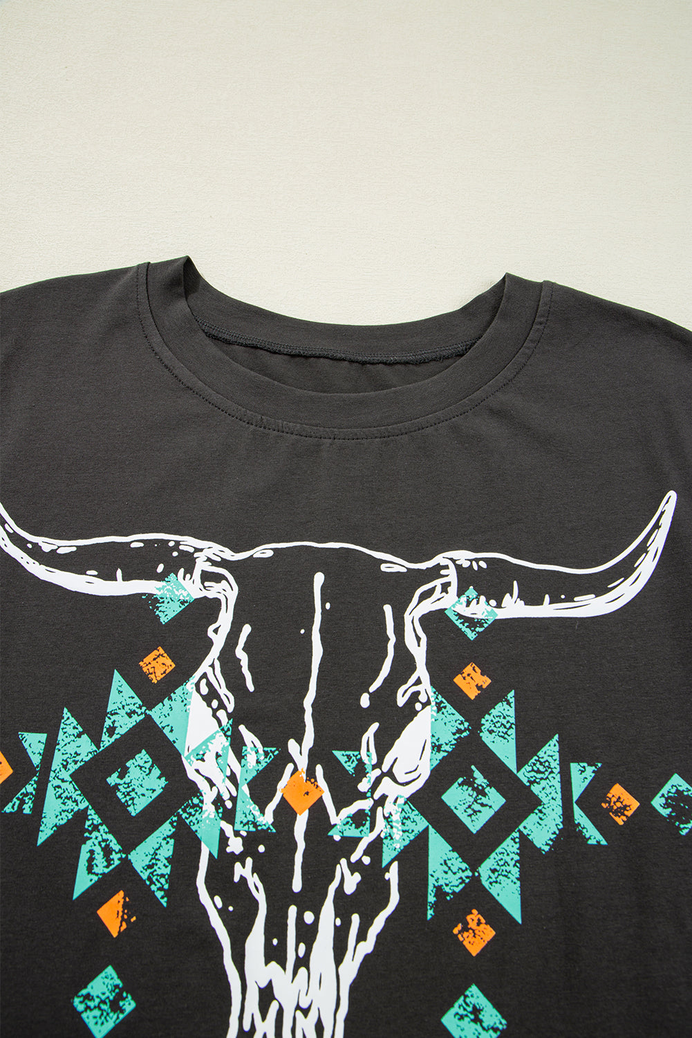 Western Aztec Crewneck T-Shirt