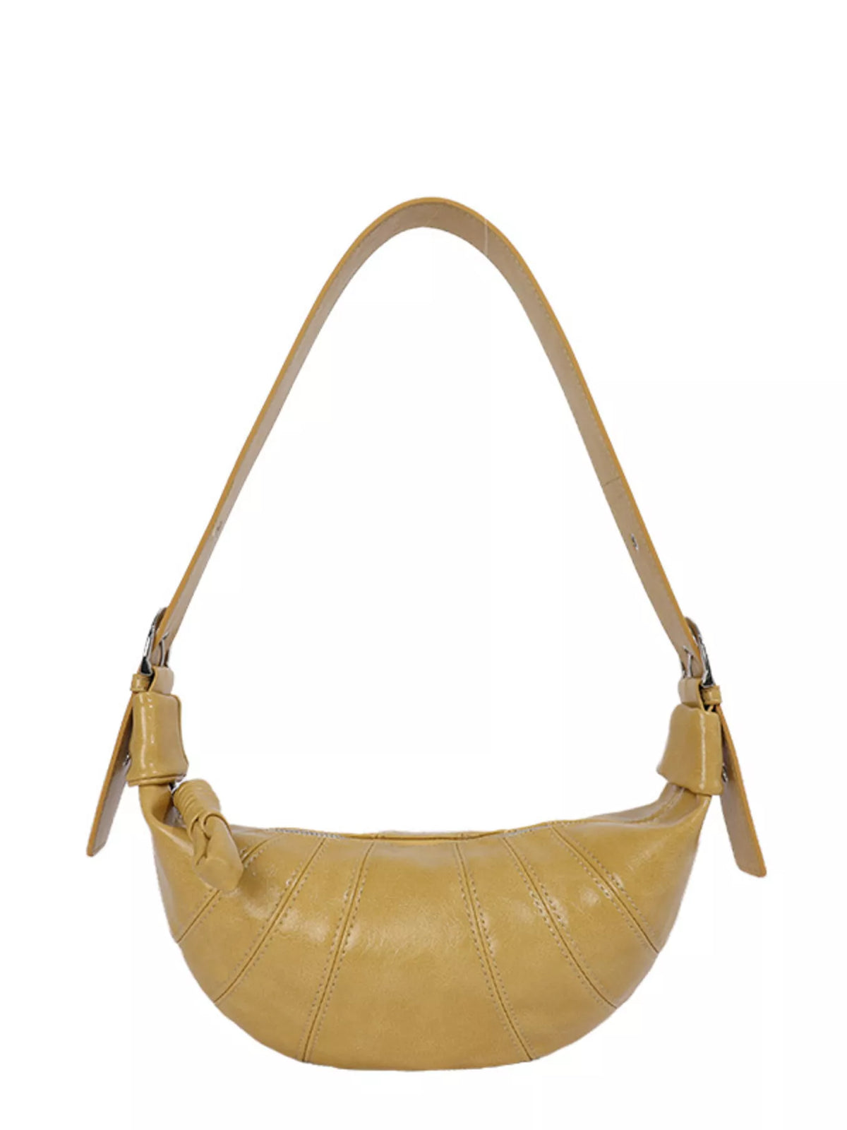 Crescent-Shaped Crossbody Bag
