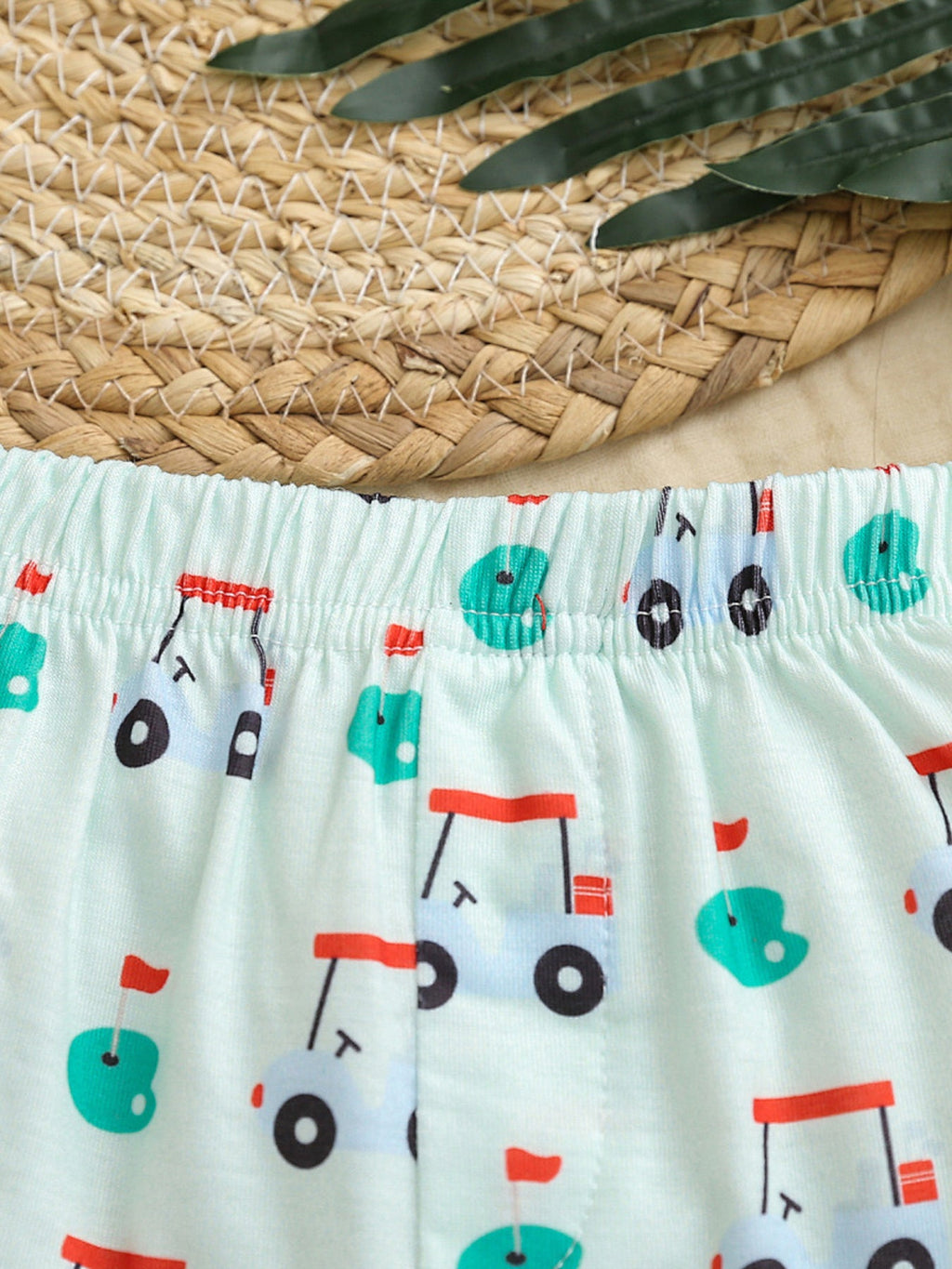 Children's Striped Short Sleeve Bodysuit and Shorts Set with Hat