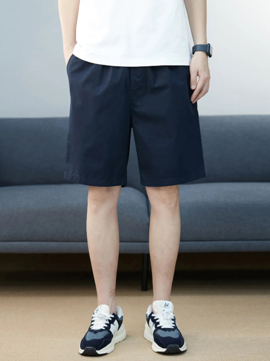 Men's Plus Size Casual Pocketed Shorts