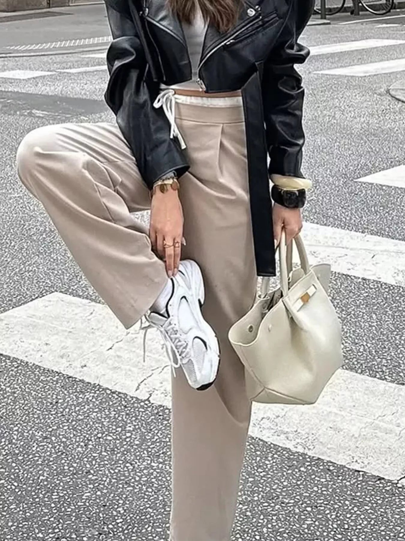 Wide-Leg Pants with Drawstring Waist