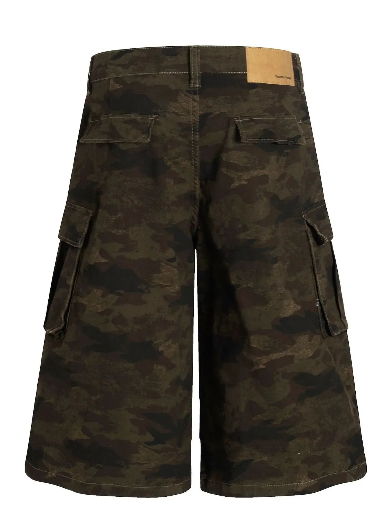 Men's Camouflage Cargo Wide Leg Shorts