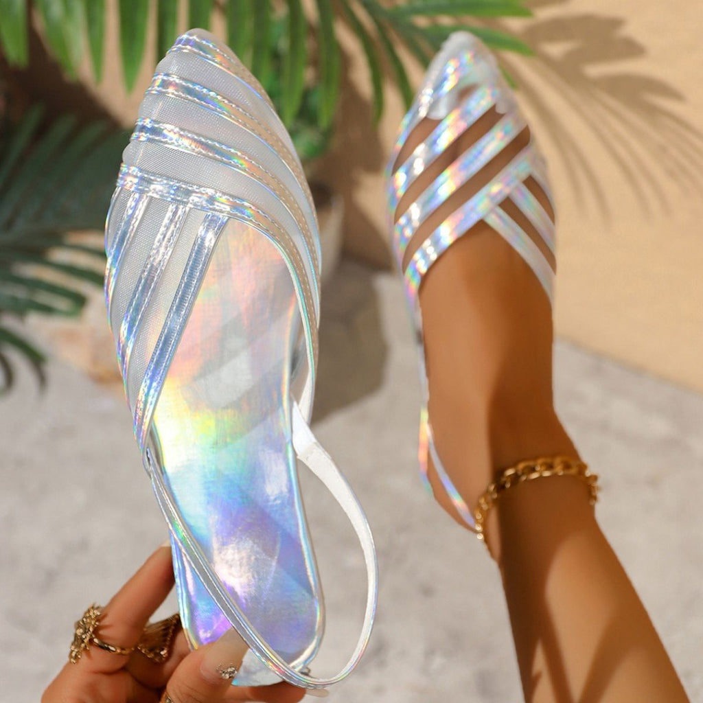 Point Toe Slingback Sandals