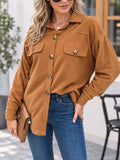 Button-Down Long Sleeve Shacket