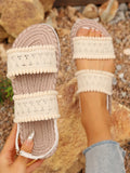 Woven Open Toe Sandals