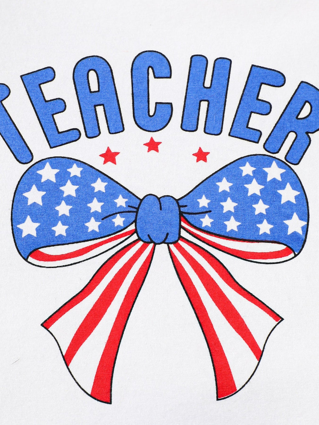 Children's Teacher Graphic Tee & Gingham Shorts Set