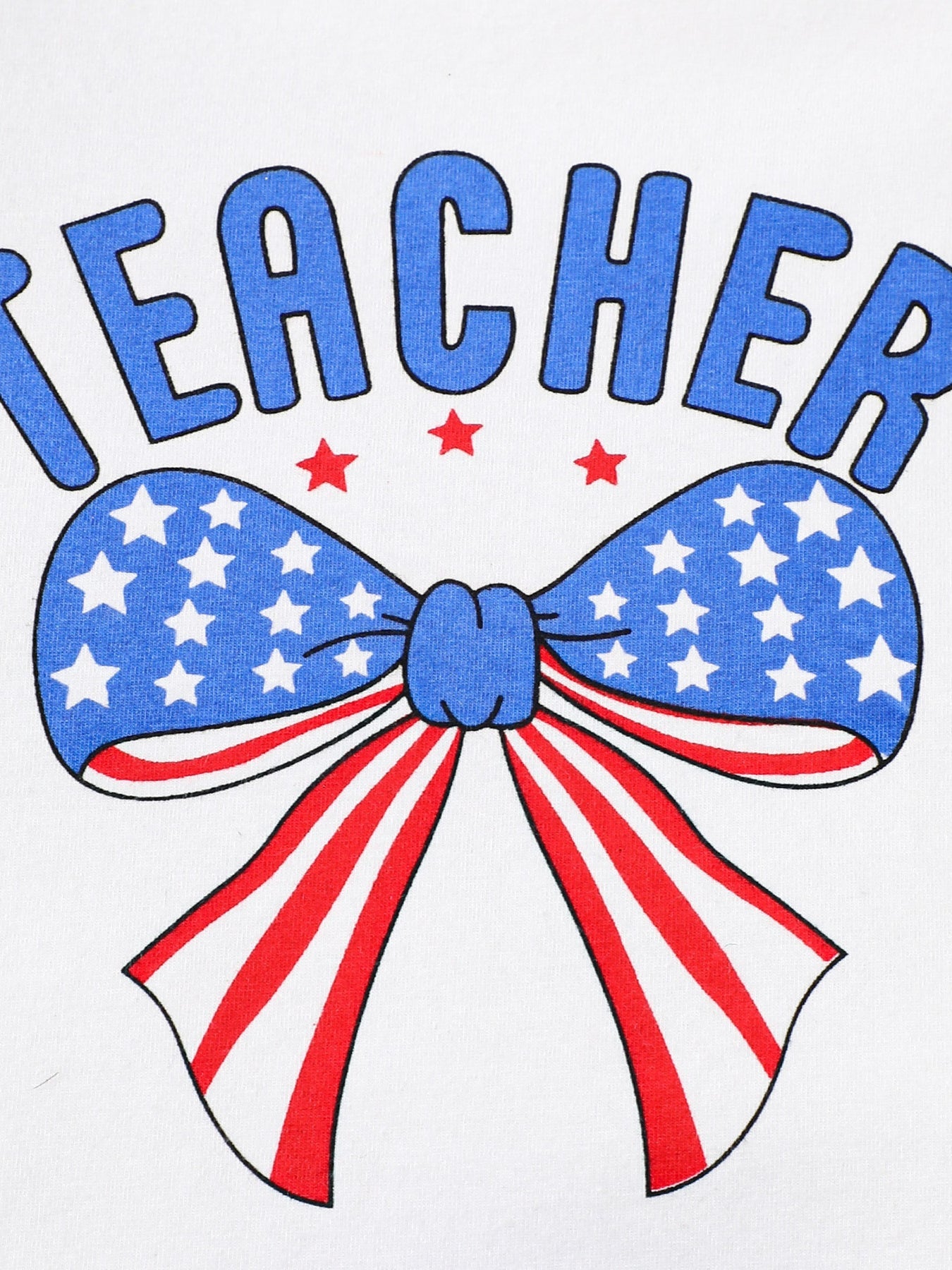 Children's Teacher Graphic Tee & Gingham Shorts Set