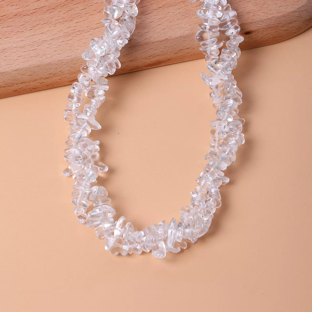 Irregular Glass Choker Necklace