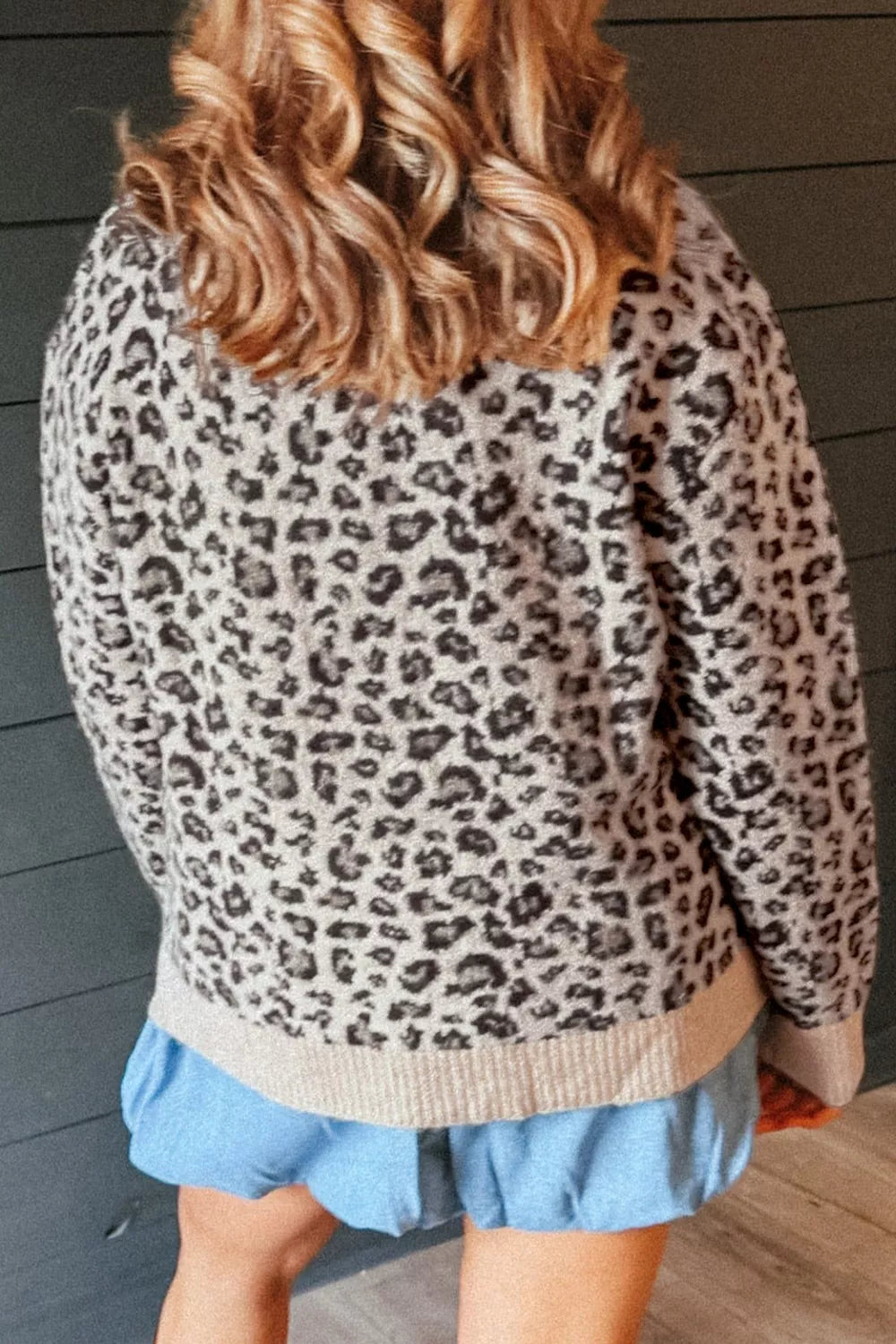 Leopard Crew Neck Sweater