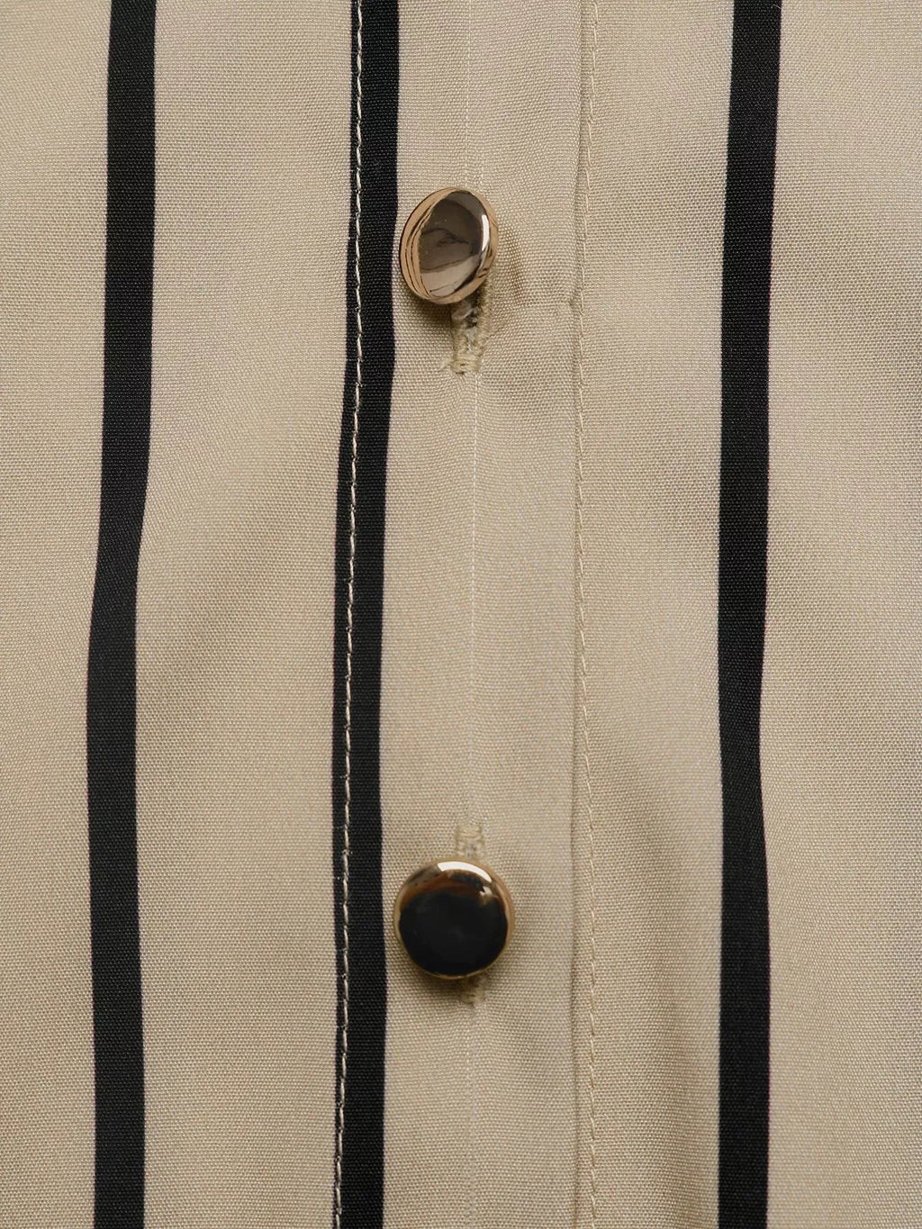 Striped Button-Down Shirt and High-Waisted Flare Pants Set