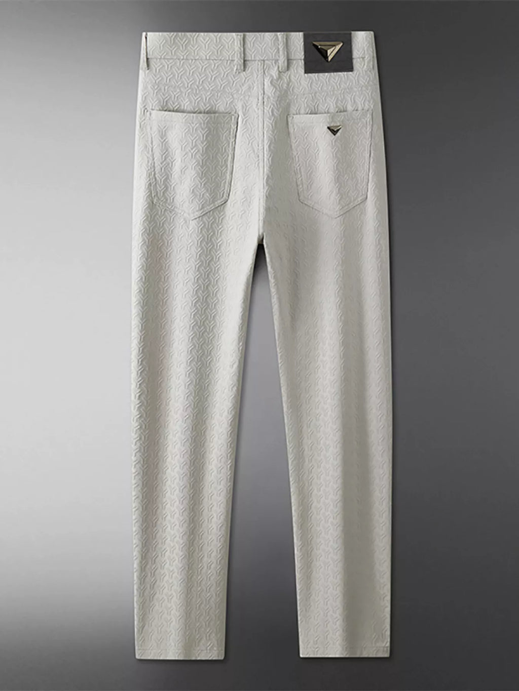 Men's Textured Straight-Leg Pants