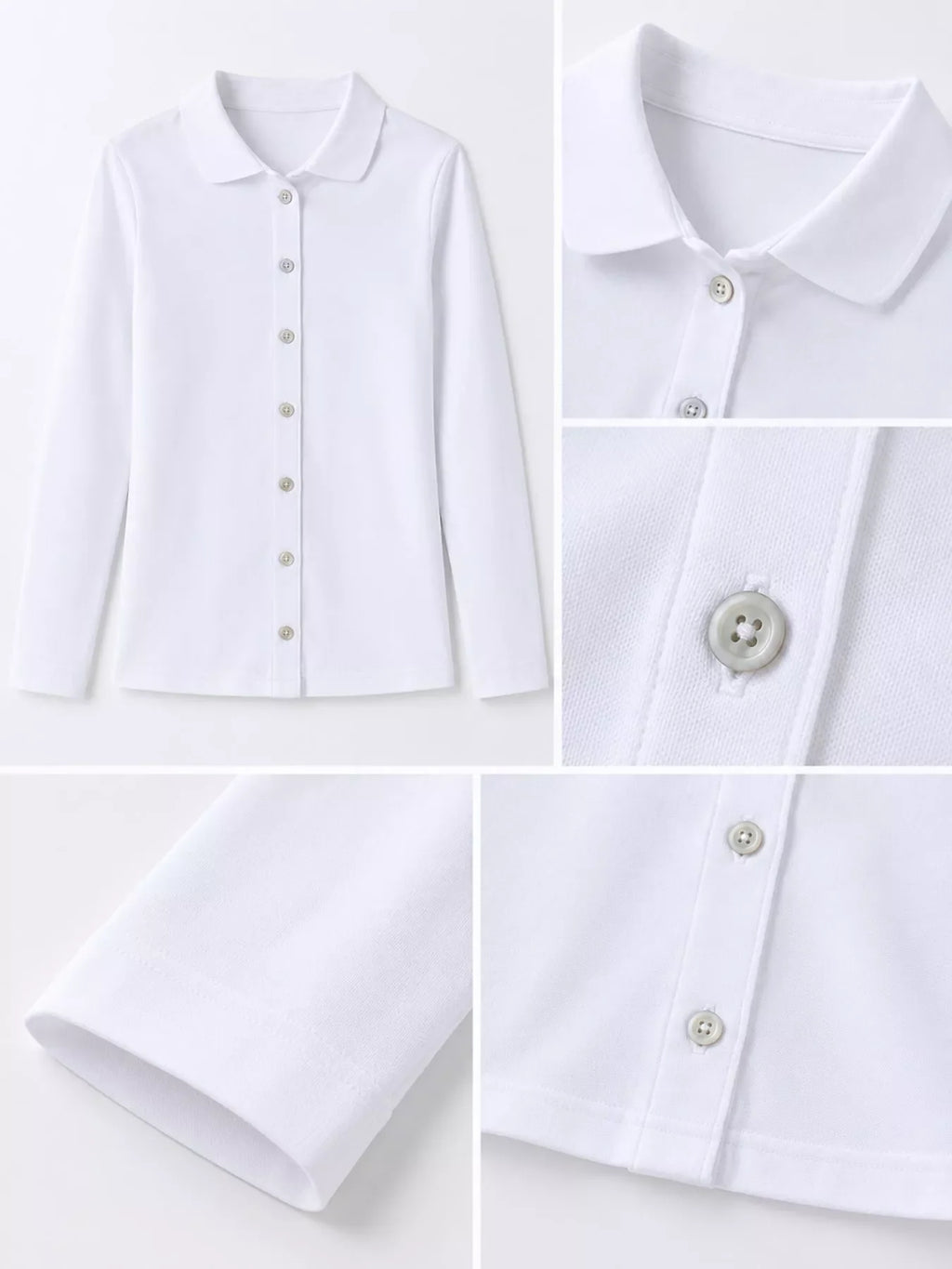 Full Size Button-Down Long Sleeve Shirt Plus Size