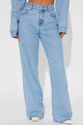 High-Waisted Wide-Leg Jeans