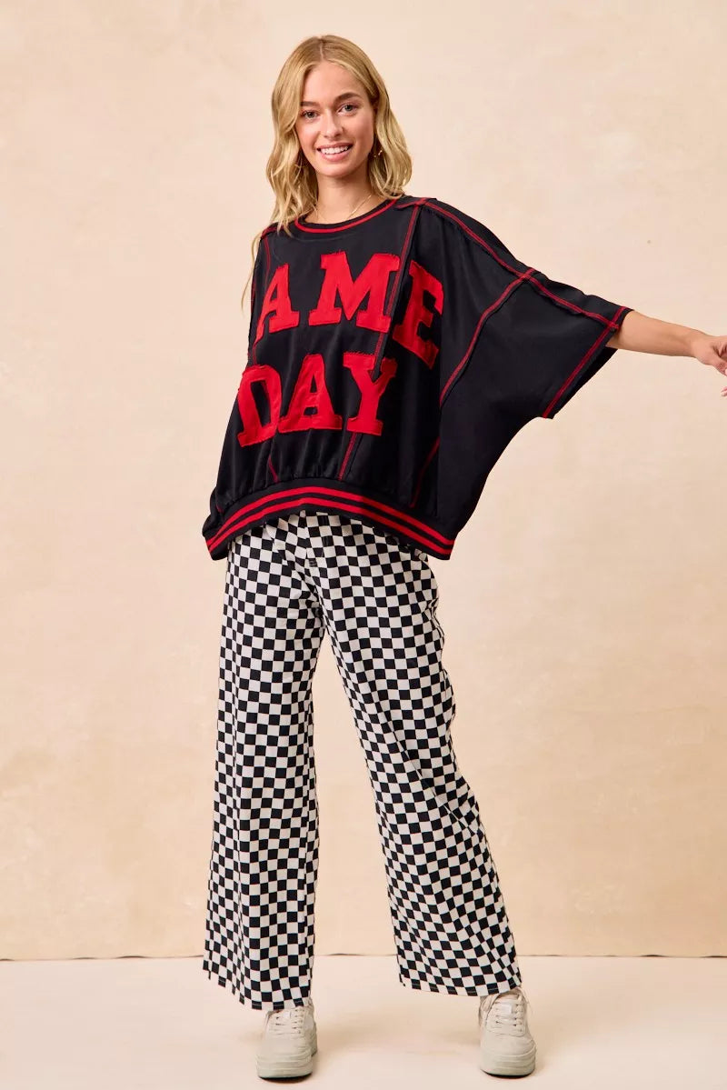 Gameday Checkered Print Pants