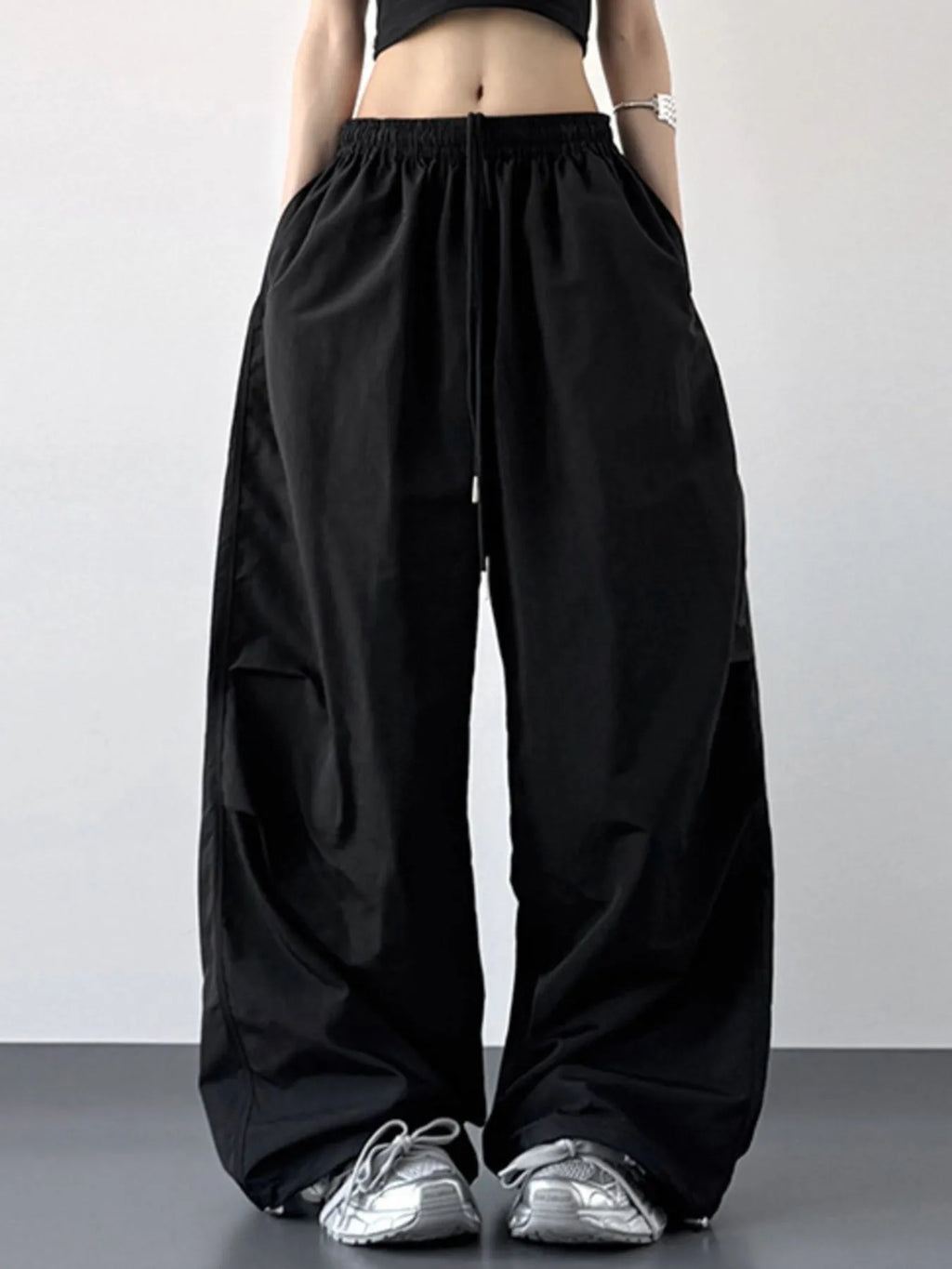 Wide Leg Drawstring Pants