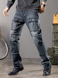 Men's Vintage Wash Cargo Jeans