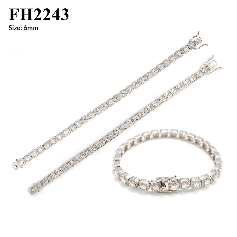 Hip-hop Moissanite Bracelet For Men And Women