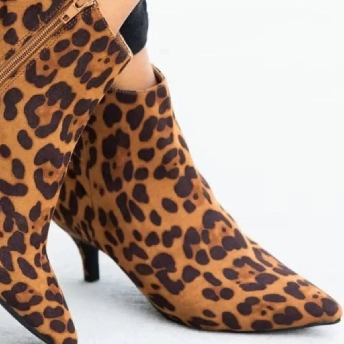 Point Toe Kitten Heels Boots