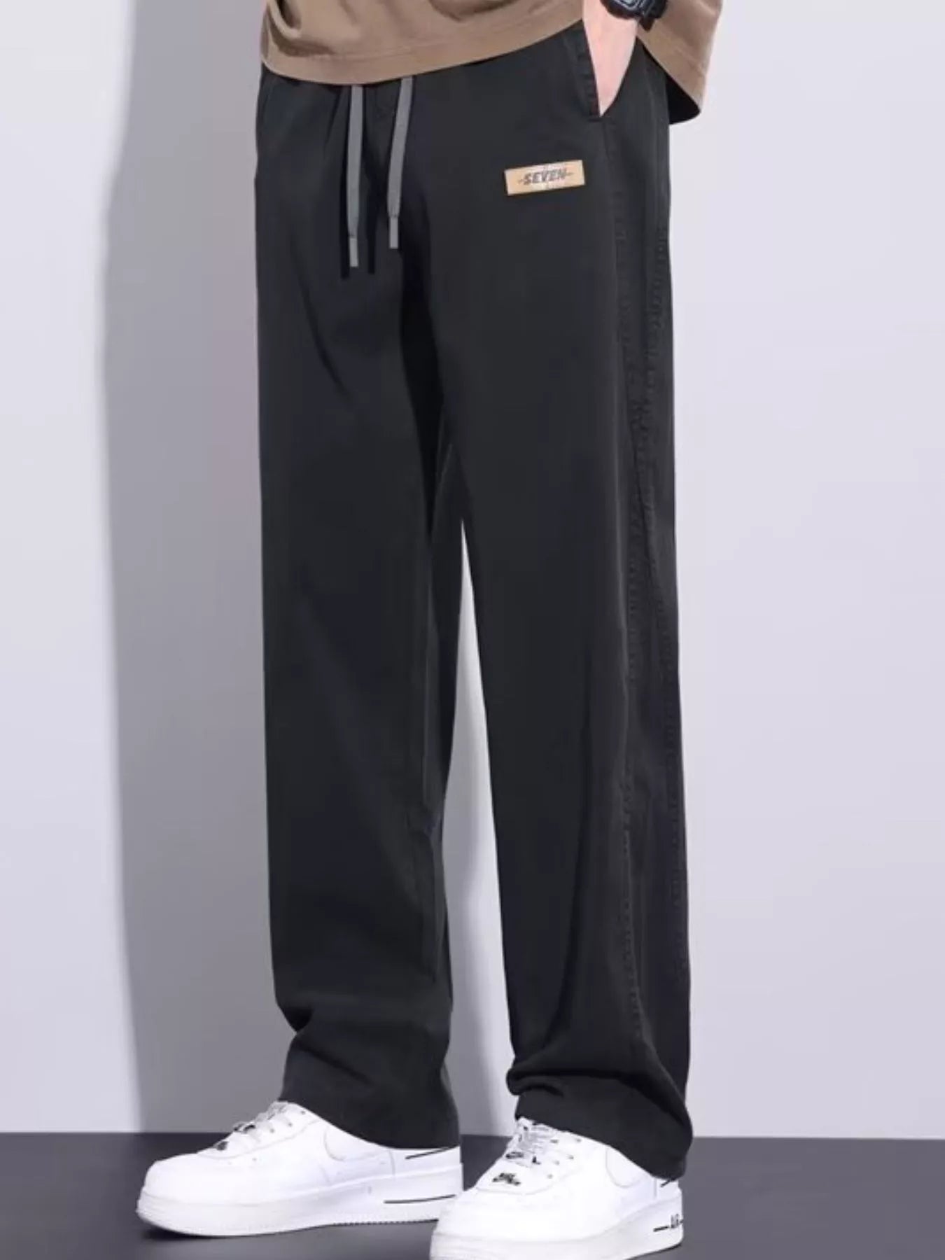 Men's Plus Size Relaxed Fit Drawstring Pants
