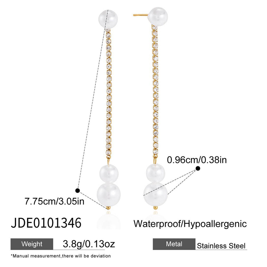 Pearl Tassel Earrings