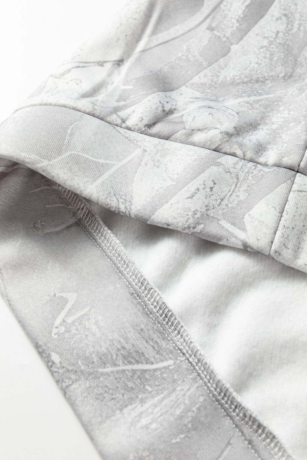 Gray Plus Size Camouflage Woodland Print Oversized Sporty Hoodie