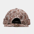 Vintage Paisley Print Brimless Hat