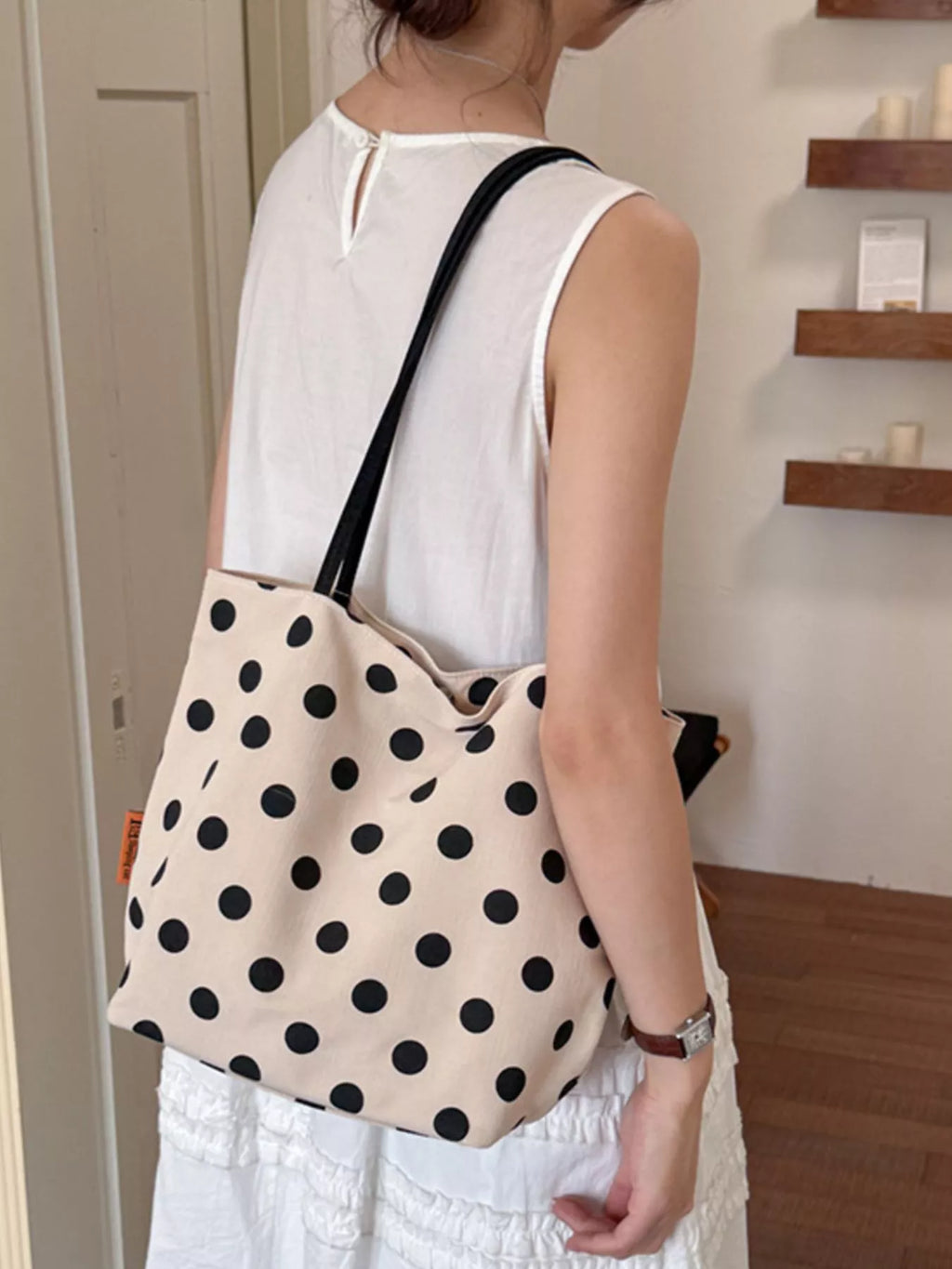 Polka Dot Shoulder Bag