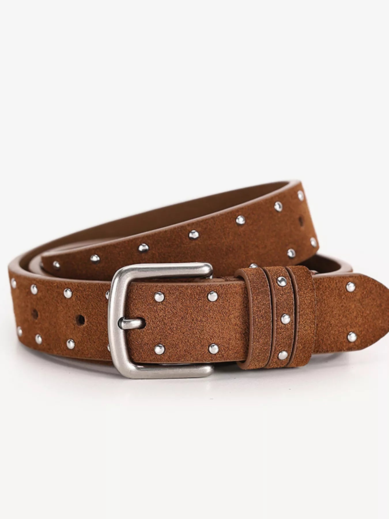 Studded Adjustable Buckle Belt