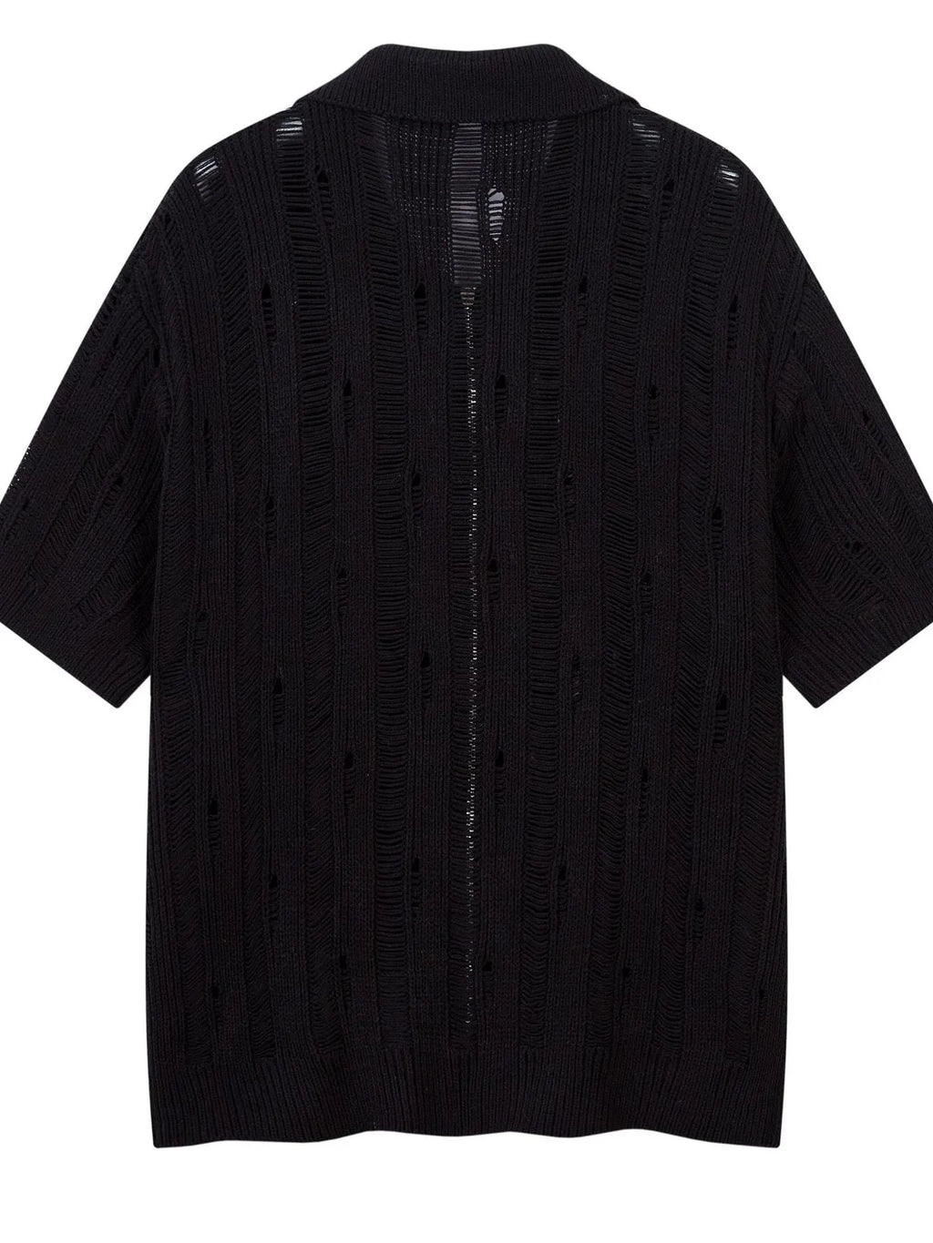 Men's Zip Up Openwork Cardigan