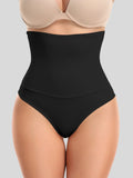 Black Lace Detail High Waist Seamless Shaping Shorts