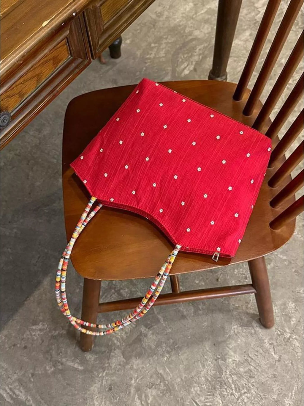Apple Core Charm Tote Bag