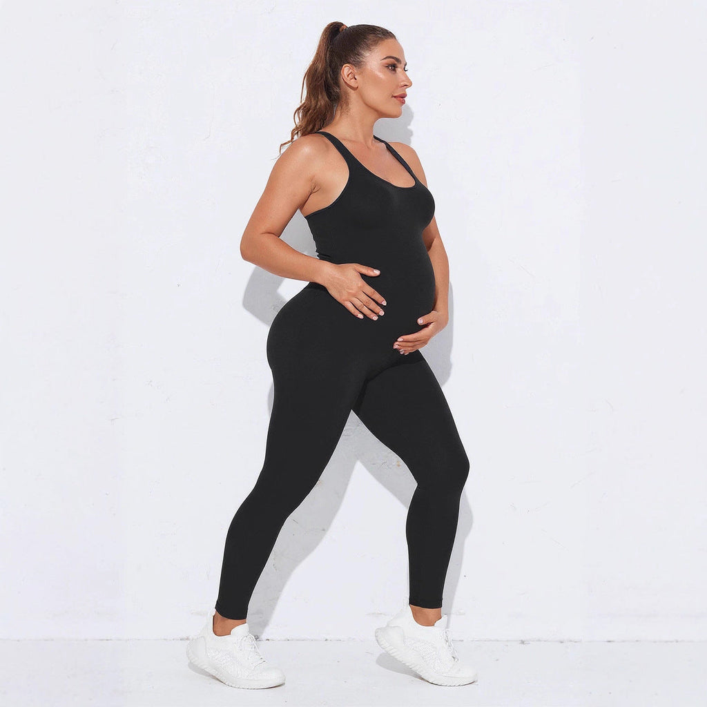 Seamless Knitted Exercise Yoga Clothes Hip Raise Slim Fit Quick-drying Fitness Jumpsuit