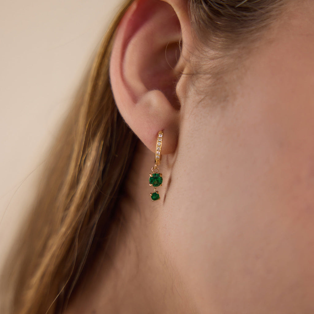 Color Zircon Drop Earrings Collection