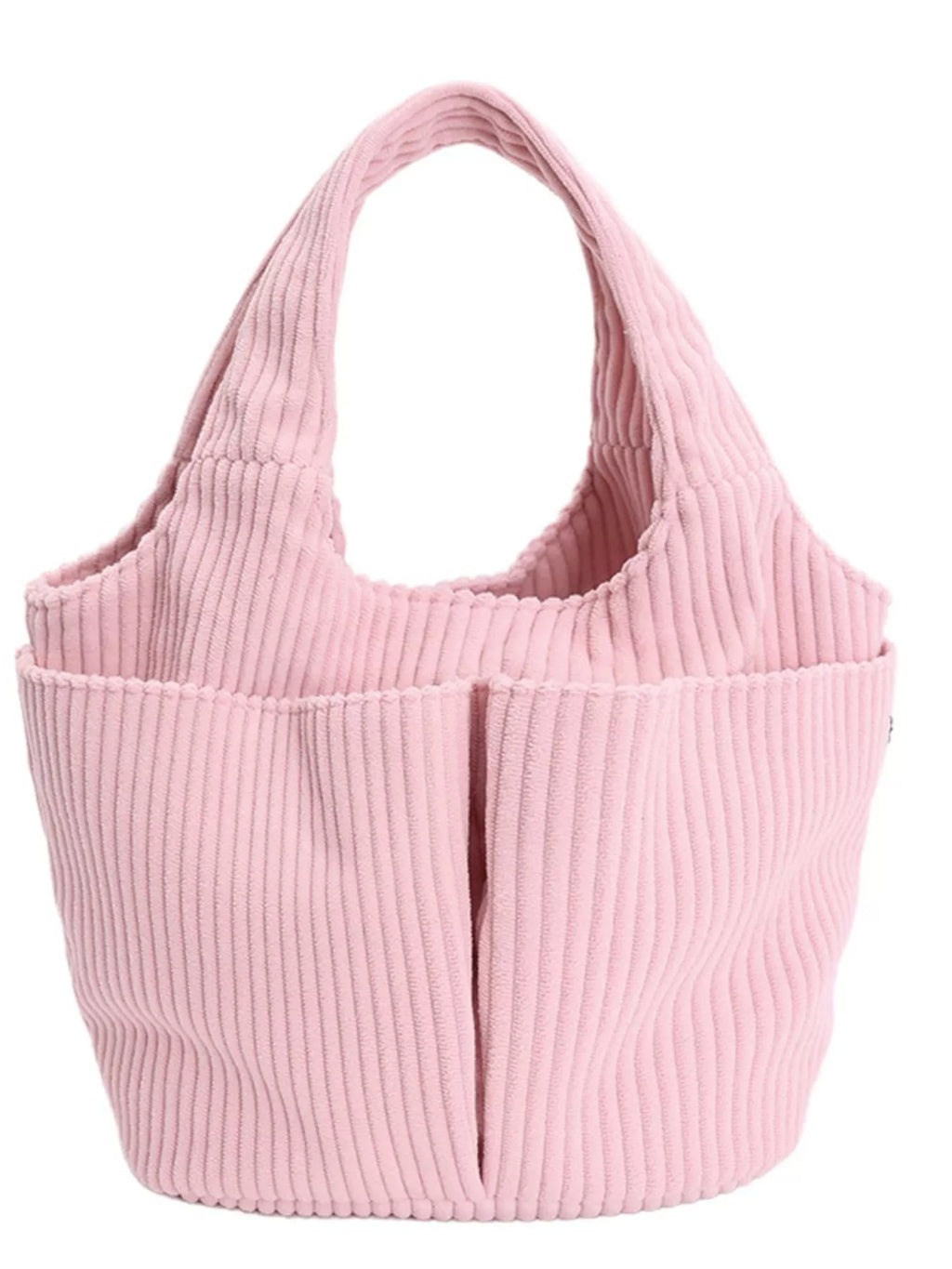Corduroy Solid Color Handbag
