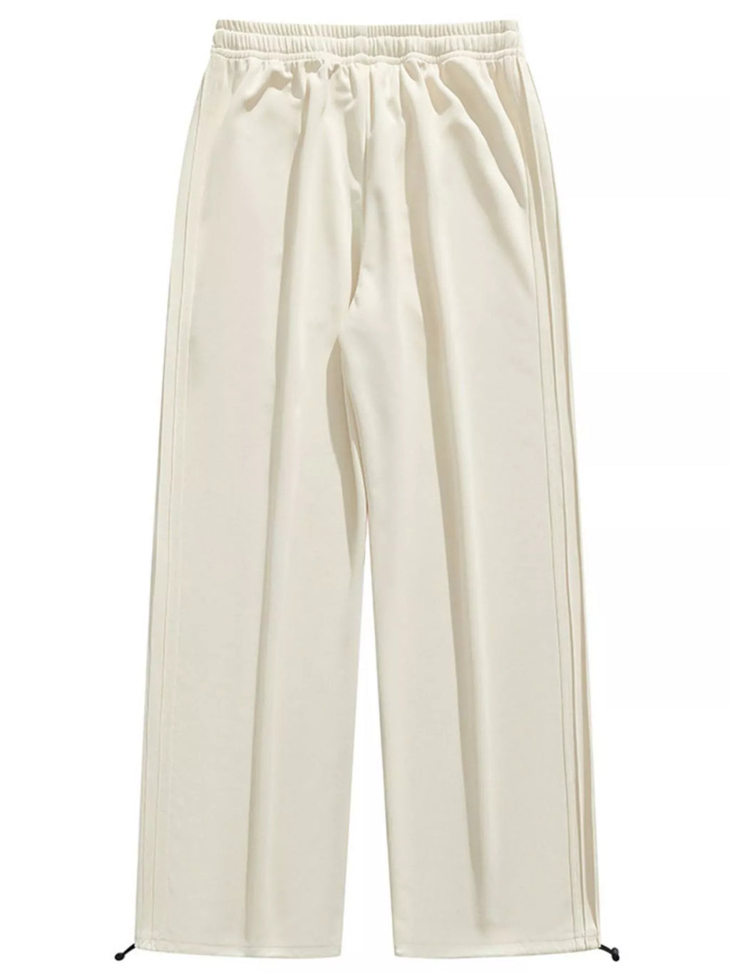 Men's Plus Size Casual Loose-Fit Drawstring Wide Leg Pants