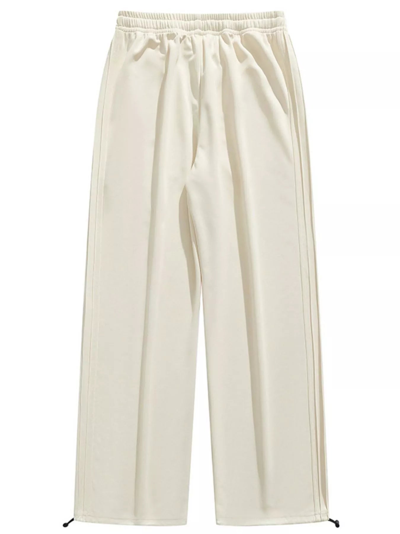 Men's Plus Size Casual Loose-Fit Drawstring Wide Leg Pants