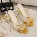 Lace Up High Heel Sandals