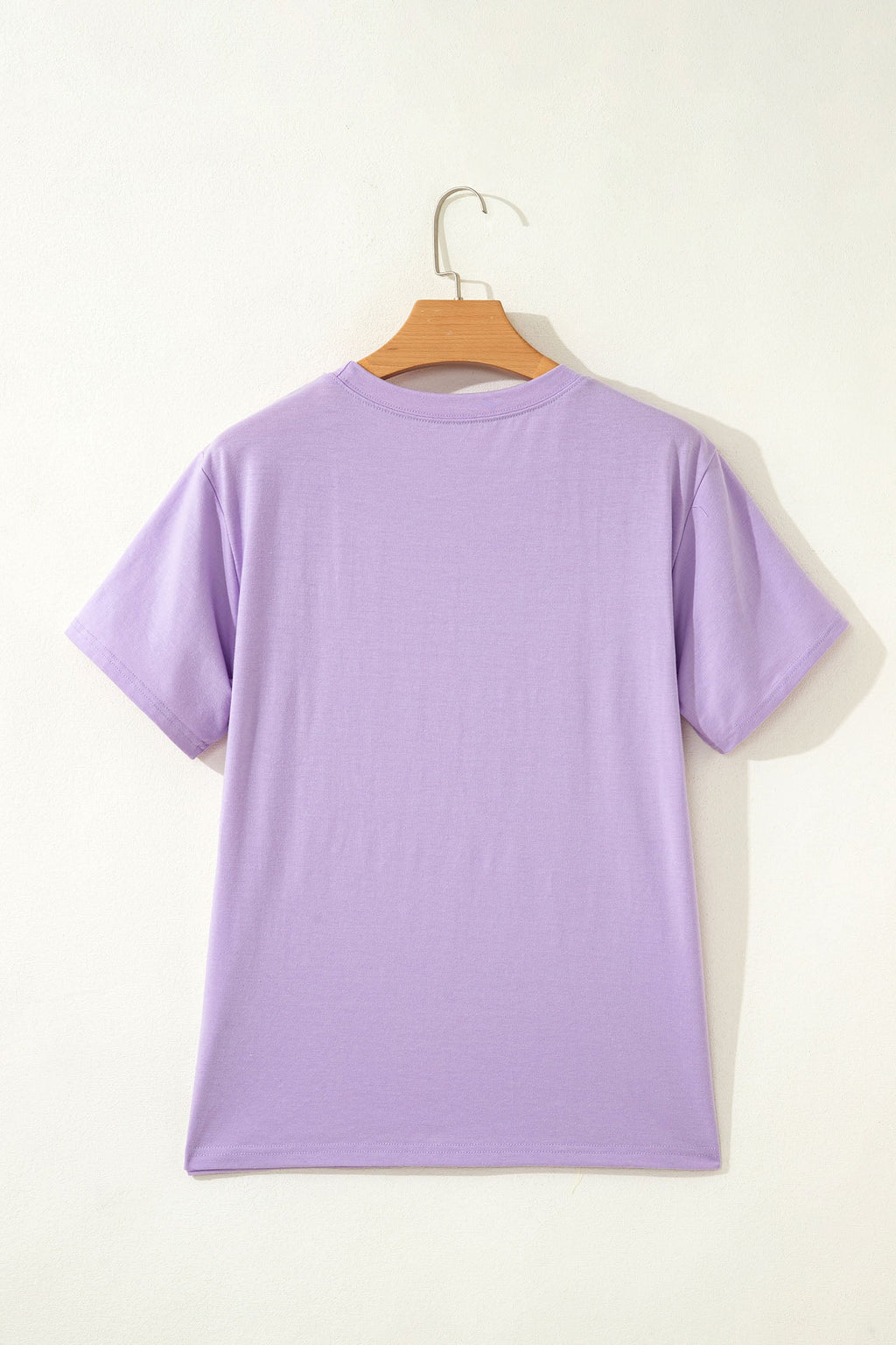 Lavendula Mardi Gras Tinsel Letter Graphic Loose T Shirt
