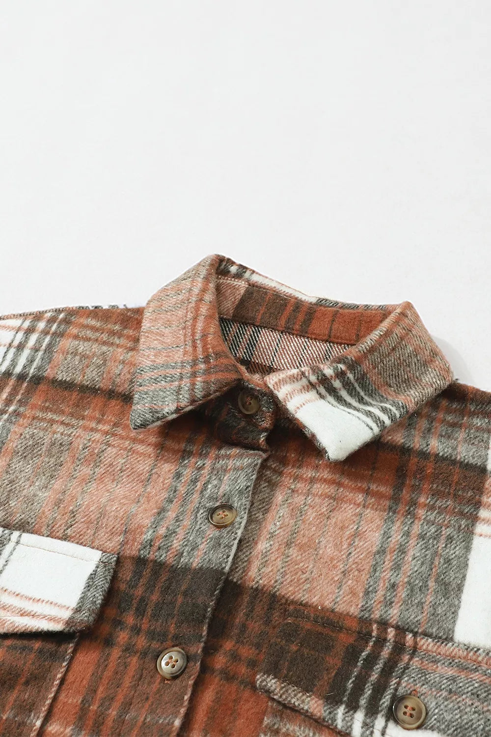 Plaid Button Up Shacket