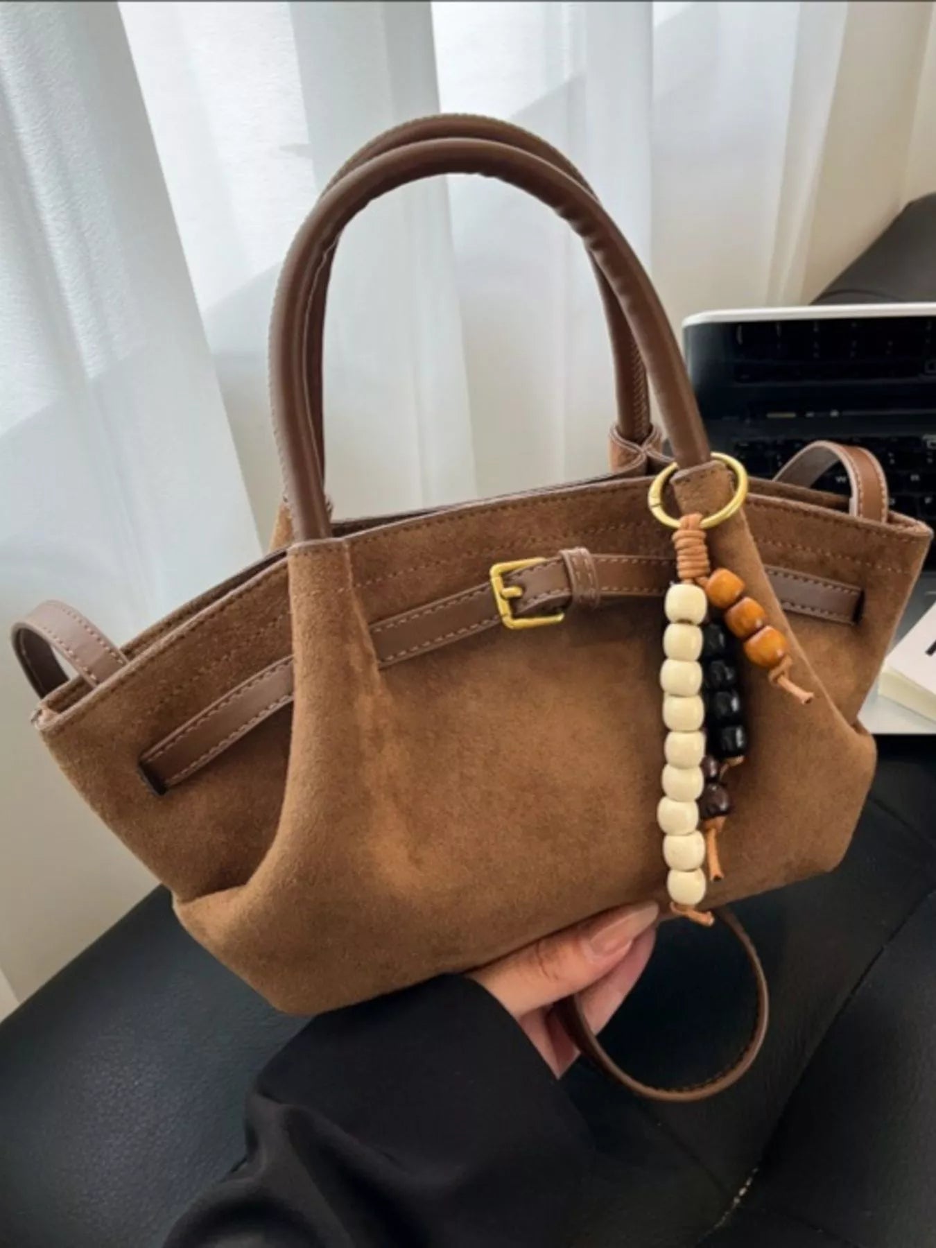 Buckle Decor Tote Bag