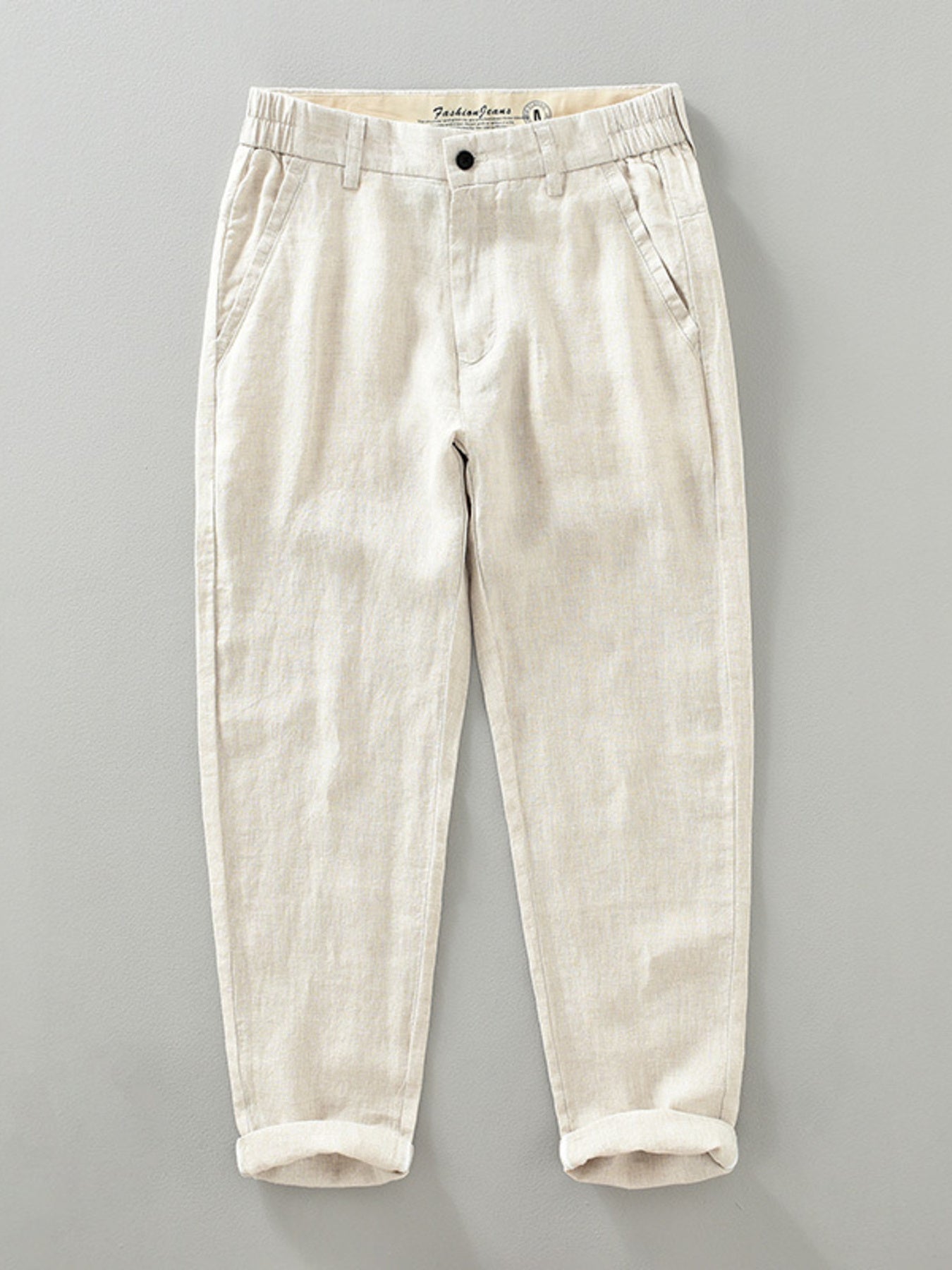 Men's Plus Size Casual Cropped Pants