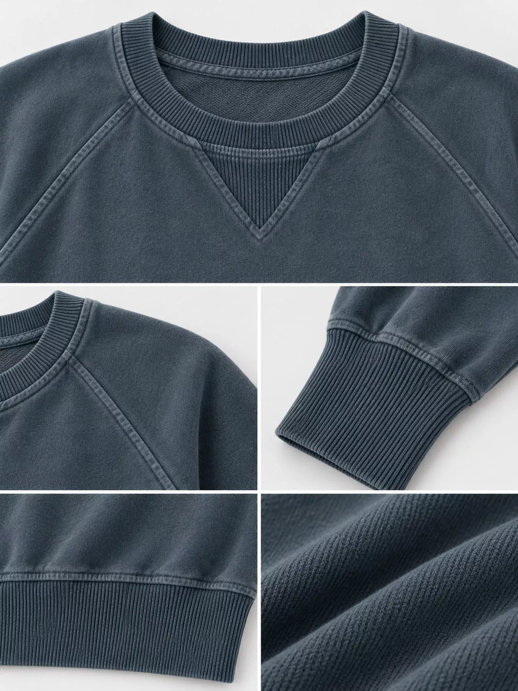 Crew Neck Raglan Sleeve Sweatshirt