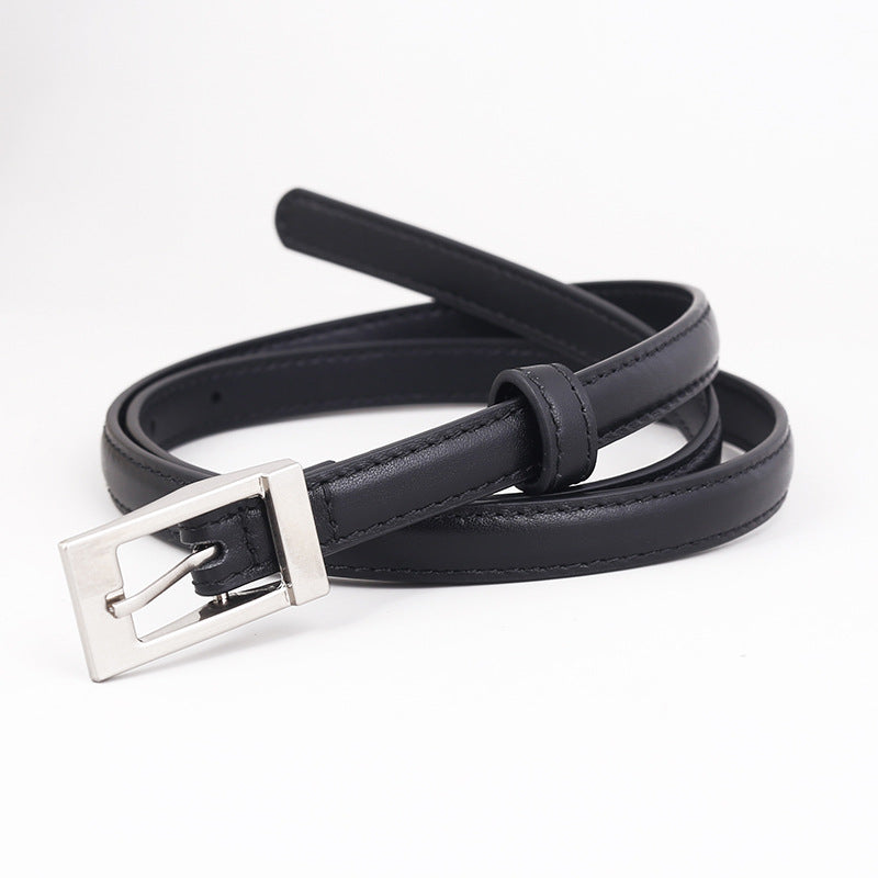 Metal Buckle Leather Belt